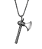 Colar com pingente Skull Axe Death - Imagem 1