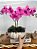 Arranjo de Orquídea Artificial Rosa Vaso Gomo OffWhite - Imagem 2
