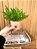 Vaso Cerâmica Terracota Suporte Metal M com Planta Artificial - Imagem 2