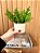 Vaso Cerâmica OffWhite Suporte Metal M com Planta Artificial - Imagem 2