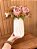 Arranjo Rosas Artificial Vaso Organico OffWhite - Imagem 2
