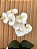 Arranjo de Orquídea Artificial Branca Equibana Bege P - Imagem 3
