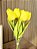 Arranjo de Tulipas Amarelo Artificial com Vaso de Vidro - Imagem 3