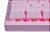 Teclado Mecânico Wolf USB LED Rainbow TC605 Rosa OEX - Imagem 4
