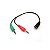 Adaptador Cabo de Audio P3/2xP2 CE403 Preto OEX - Imagem 1