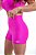 Shorts SNELL Rosa Pink Microcanelado - Imagem 2