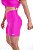 Shorts SNELL Rosa Pink Microcanelado Long - Imagem 2