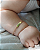 Pulseira Infantil Personalizada Lisa Banhada a Ouro 18K - Imagem 1