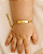 Pulseira Infantil Personalizada Lisa Banhada a Ouro 18K - Imagem 2