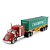 Miniatura Caminhão Lonestar Carreta Container 1:50  Masters - Imagem 1