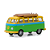 Volkswagen Samba Bus Kombi Com Prancha 1/64 Greenlight V-dub - Imagem 1