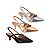 Scarpin Slingback Verniz Com Detalhes em Fivela Salto 5cm Vizzano - Imagem 1