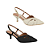 Scarpin Slingback Croco Salto Baixo 5cm Feminino Vizzano - Imagem 1