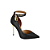Scarpin Com Detalhes Dourados Salto Agulha Feminino Vizzano Salto 10cm - Imagem 2