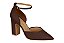 Scarpin com Fivela Salto Bloco 10cm Feminino Vizzano - Imagem 1