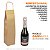 Sacola de Papel Kraft Para Garrafa Vinho Bebida 40 x 10 x 10 cm - Imagem 3