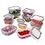 Kit 12 Potes Herméticos Com Travas Comida Frutas Legumes - Imagem 1