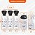 Kit Lavanderia Porta Alvejante Amaciante Sabão em Pó Líquido Pulverizador 5 Peças - Preto - Imagem 5
