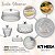 Kit Mesa Glamour Luxo Boleira Queijeira Açucareiro Manteigueira - Imagem 3