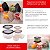 Kit 6 Potes Plástico Quadrado Vasilha Mantimentos Alimentos - Imagem 4