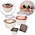 Kit 6 Potes Plástico Quadrado Vasilha Mantimentos Alimentos - Imagem 1