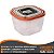 Kit 6 Potes Plástico Quadrado Vasilha Mantimentos Alimentos - Imagem 2