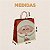 Sacolas De Papel Kraft Tamanho P Papai Noel 26x25x12 Cm - Imagem 5