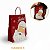 Sacolas De Papel Kraft Tamanho M Papai Noel 32x23x10 Cm - Imagem 1