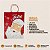Sacolas De Papel Kraft Tamanho M Papai Noel 32x23x10 Cm - Imagem 4