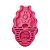 Escova de Borracha Kong ZoomGroom Rosa para Cachorro G - Imagem 1