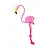 Brinquedo Interativo com Corda Flamingo Rosa 84cm - Petta - Imagem 1