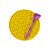 Tapete de Lamber Circulo Amarelo P - Amicus - Imagem 2