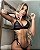 BIQUÍNE PRETO SEREIA  COM NUDE -2 PEÇAS - Imagem 1