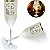 Taça Champagne 170ml Acrílico Estilizado - Borda Dourada Kit 10pçs - Imagem 1