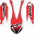 Kit Adesivos Motocross Graficos Kasinski Crz 150 Trilha - Imagem 5