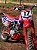 KIT ADESIVOS GRAFICOS CRF230 2015 MOTOCROSS Original Azul - Imagem 2