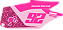 KIT ADESIVOS GRAFICOS CRF250F  MOTOCROSS BARBIE LUMA - Imagem 4