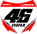 KIT ADESIVOS GRAFICOS CRF TORNADO AMX  MOTOCROSS DRM46 - Imagem 3