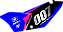 KIT ADESIVOS GRAFICOS HONDA TORNADO 250 AZUL E ROSA - Imagem 3