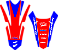 KIT ADESIVOS GRAFICOS CRF230F AMX F21 BLUE RED - Imagem 3