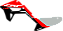 KIT ADESIVOS GRAFICOS CRF230F AMX F21 TRICOLOR RACING - Imagem 2