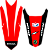 KIT ADESIVOS GRAFICOS CRF230F BIKER EL1TE NEXT PRETO E VERMELHO 2023 - Imagem 3