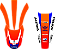 KIT ADESIVOS GRAFICOS CRF250 450 IMPORTADA TODAS ORANGE ACERBIS - Imagem 3