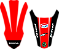 KIT ADESIVOS GRAFICOS CRF230 AMX PREMIUM PRETO E VERMELHO 2023 - Imagem 3