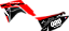 KIT ADESIVOS GRAFICOS CRF230 AMX PREMIUM RED BLACK - Imagem 2