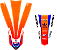 KIT ADESIVOS GRAFICOS CRF230F BIKER EL1TE NEXT ORANGE ACERBIS - Imagem 3