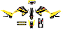 KIT ADESIVOS GRAFICOS CRF230 2015 AMARELO DRM - Imagem 1