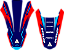 KIT ADESIVOS GRAFICOS CRF230 2015 BLUE ICE - Imagem 3