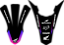 KIT ADESIVOS GRAFICOS CRF250f Original ROSA PURPLE - Imagem 3