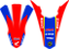 KIT ADESIVOS GRAFICOS CRF250f Original MAGIA - Imagem 3